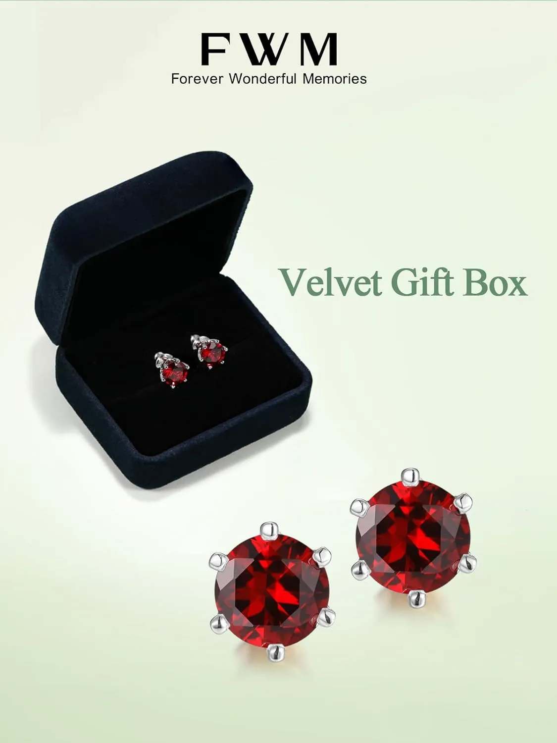 0.6-4CT Moissanite/Sapphire/Ruby/Emerald Sparkle Stud Earrings for Women, Solid 925 Sterling Silver, Hypoallergenic Anniversary Birthday Valentines Jewelry