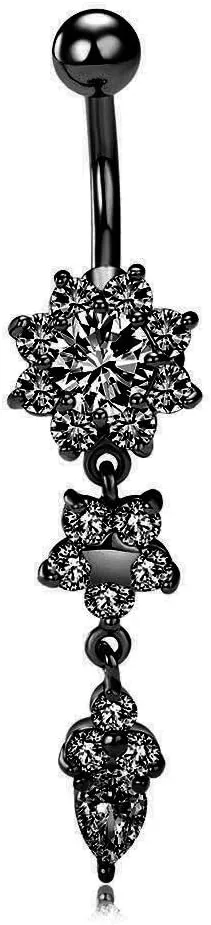 14G Belly Button Rings for Women Navel Rings CZ Body Piercing Gift Birthday Valentines Day Anniversary Adult Dance Jewelry