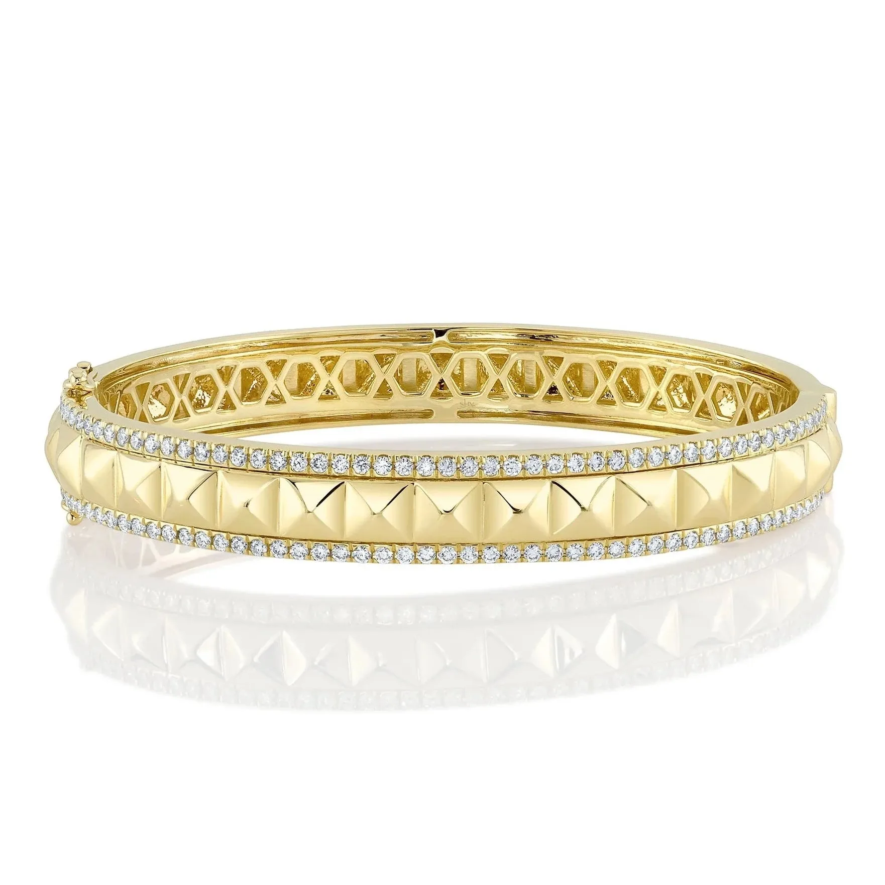 14K GOLD DIAMOND ANGELINA BANGLE