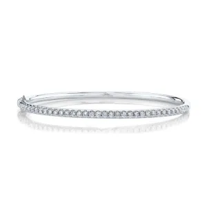 14K GOLD DIAMOND AUDREY BANGLE