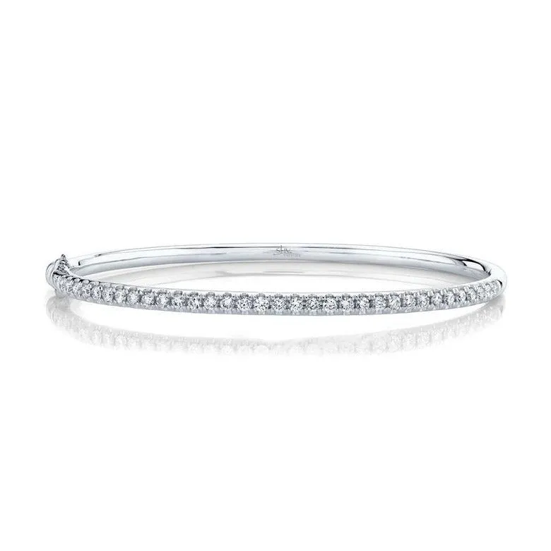 14K GOLD DIAMOND AUDREY BANGLE