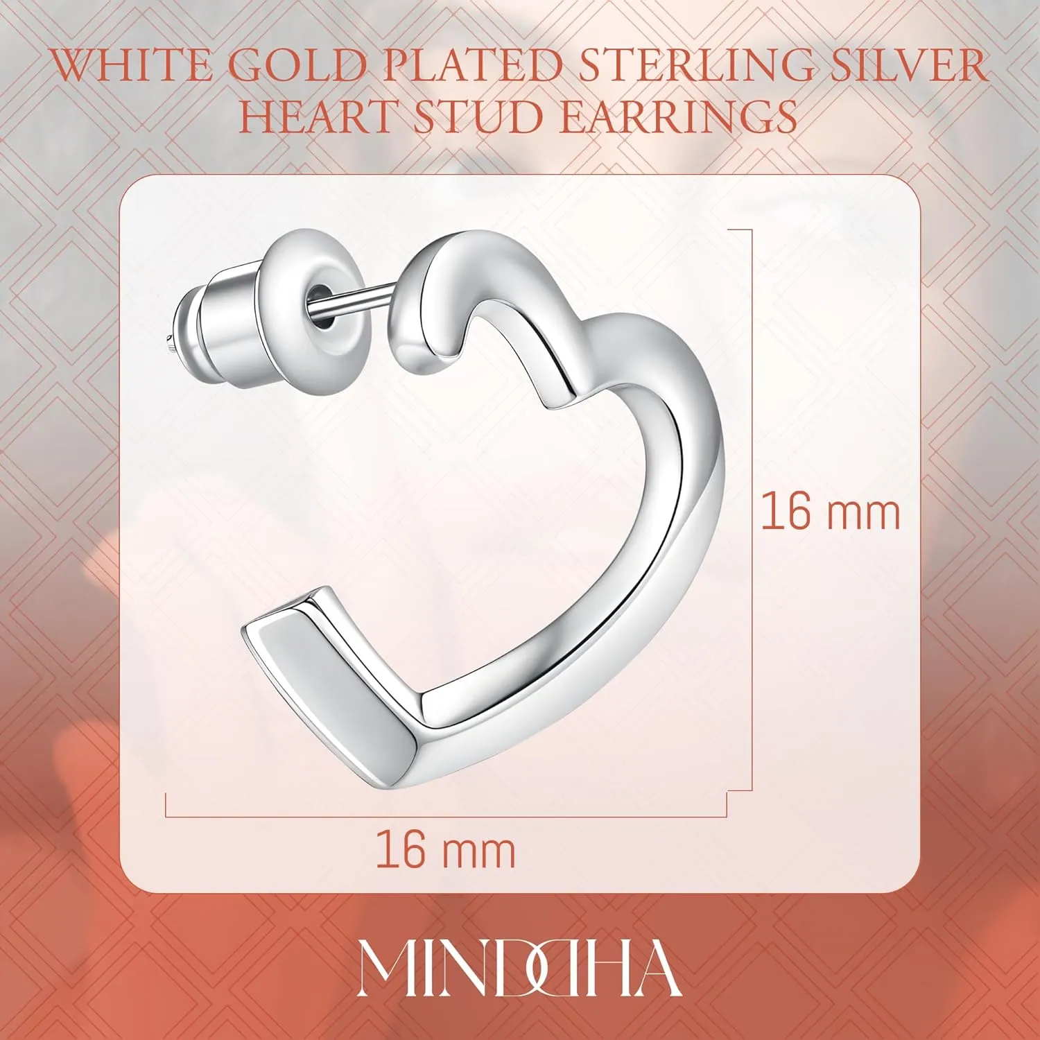 14K Gold Plated Sud| 925 Sterling Silver Post| Clover Butterfly Heart Bow Stud Earrings for Women  Dainty Earrings with Cubic Zirconia  Jewelry for Everyday Wear or Occasions