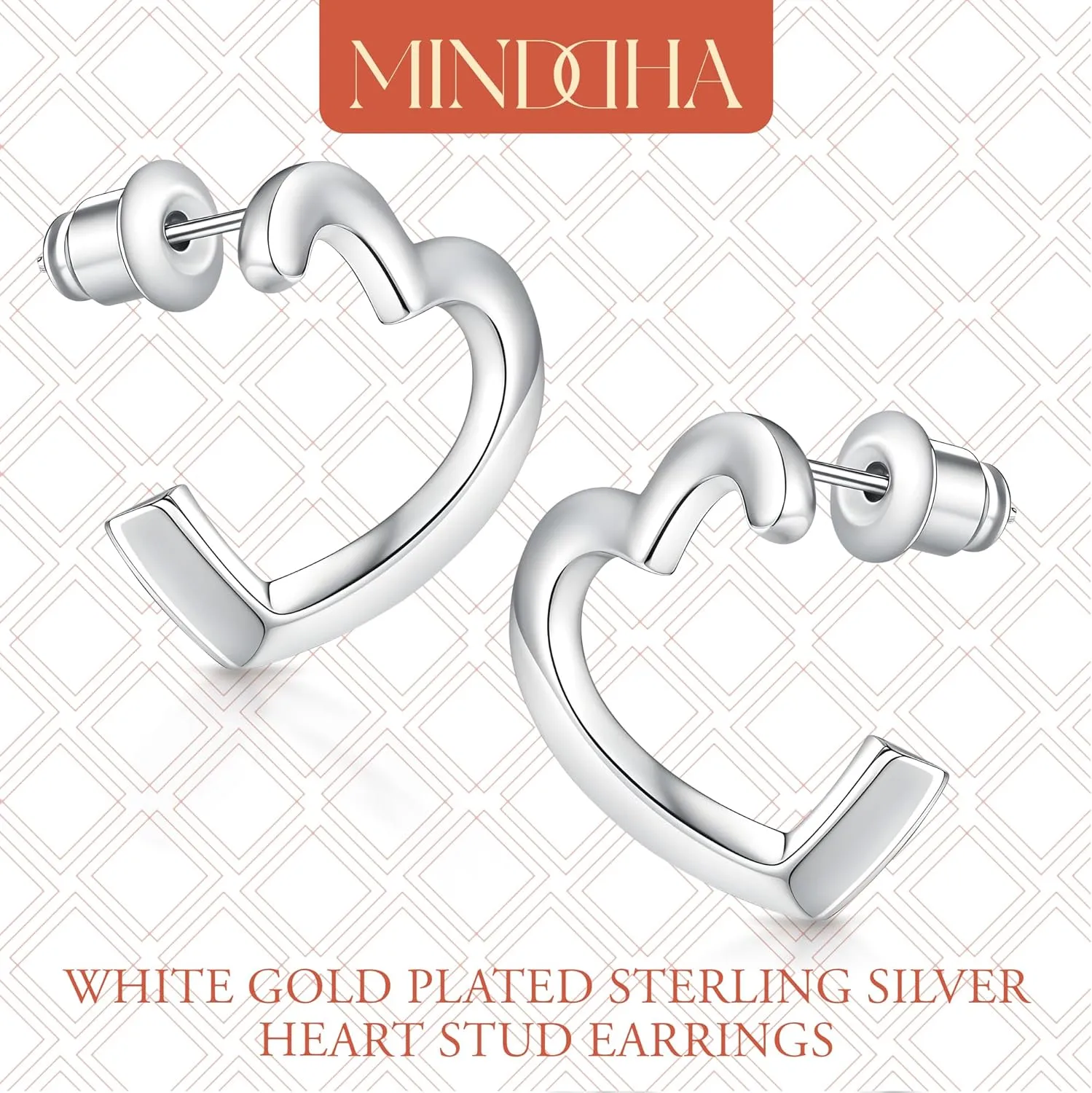 14K Gold Plated Sud| 925 Sterling Silver Post| Clover Butterfly Heart Bow Stud Earrings for Women  Dainty Earrings with Cubic Zirconia  Jewelry for Everyday Wear or Occasions