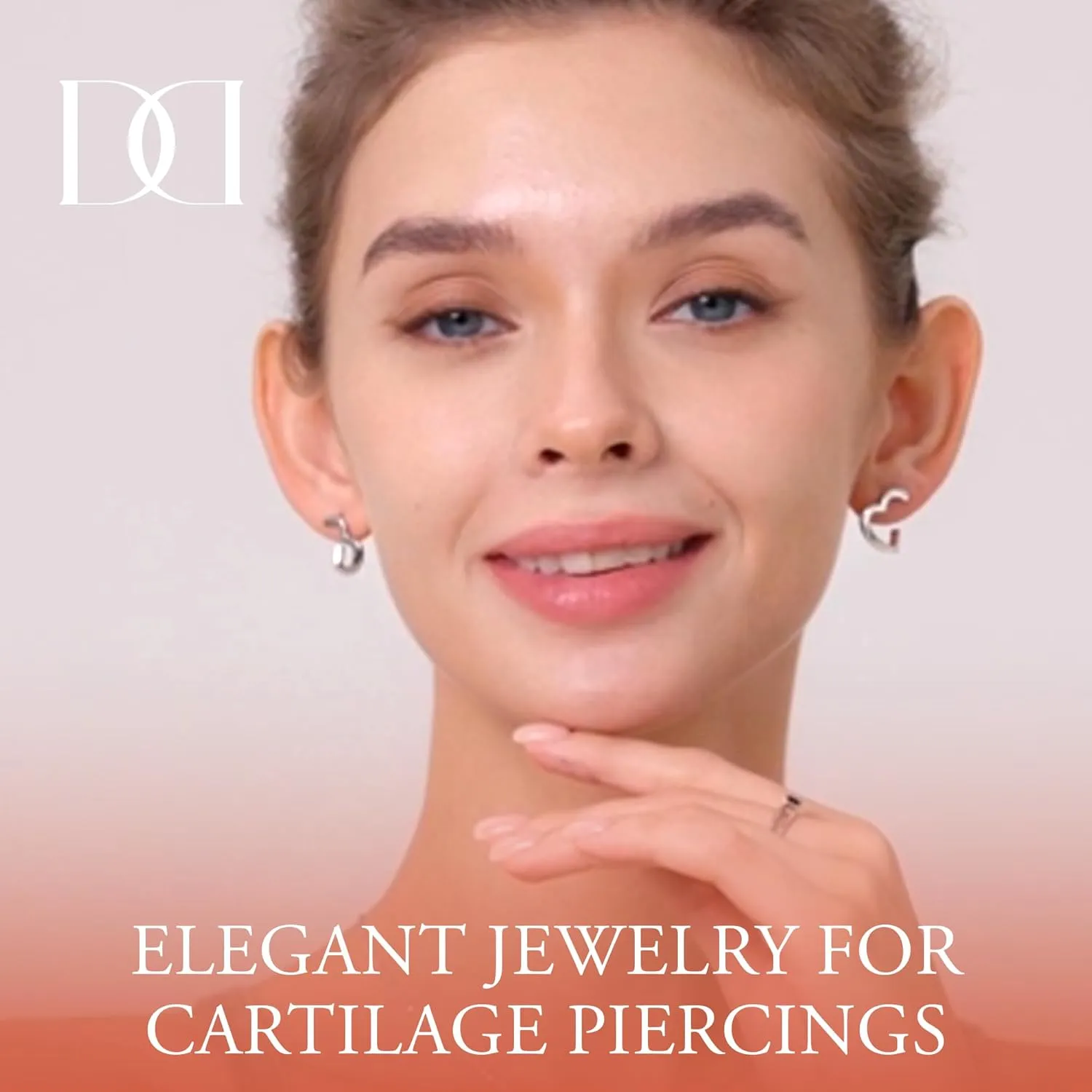 14K Gold Plated Sud| 925 Sterling Silver Post| Clover Butterfly Heart Bow Stud Earrings for Women  Dainty Earrings with Cubic Zirconia  Jewelry for Everyday Wear or Occasions