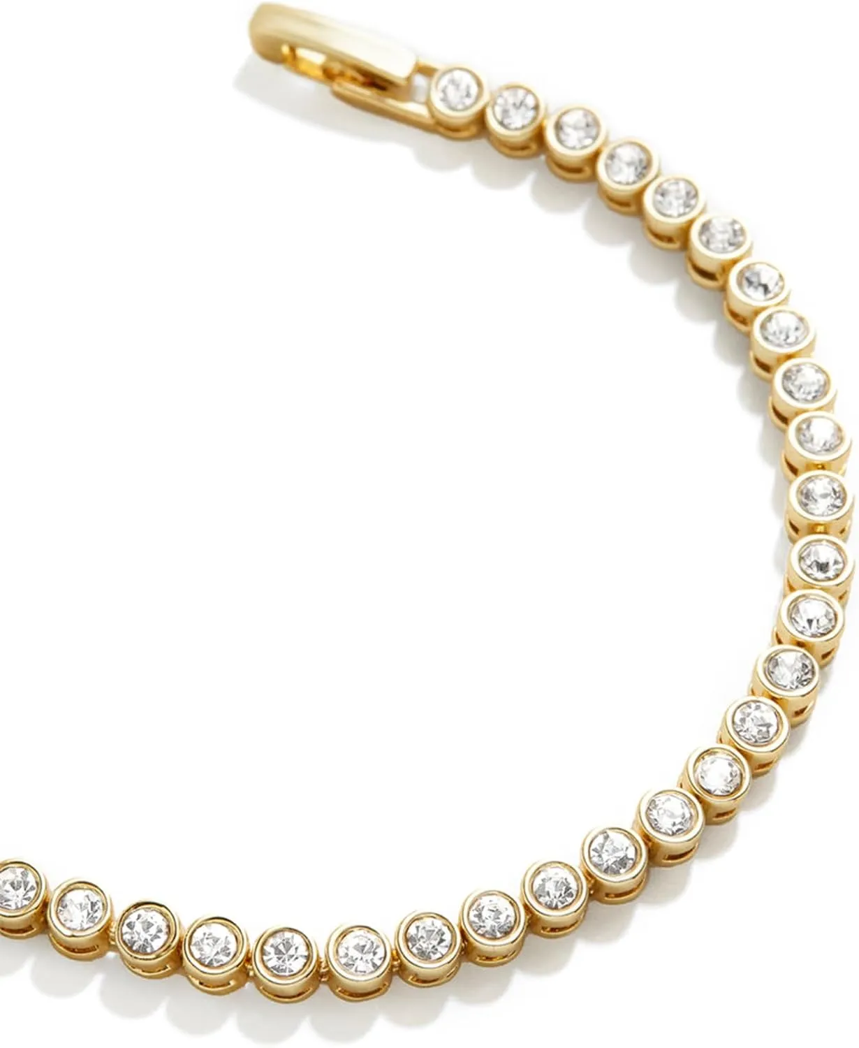 14k Gold Tennis Bracelet, Cubic Zirconia Classic Tennis Bracelet, Gold Link Bracelets For Women