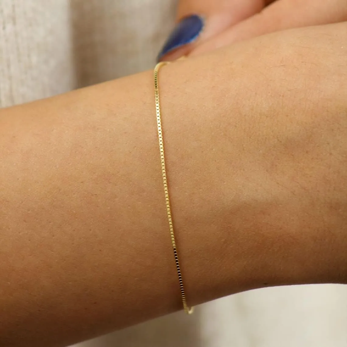 18K Gold Plated Pearl Beaded Chain Cross Bracelets for Women Adjustable Stainless Steel Dainty Thin Gold Box Cuban Twisted Link Chain Bracelet Bridesmaid Jewelry