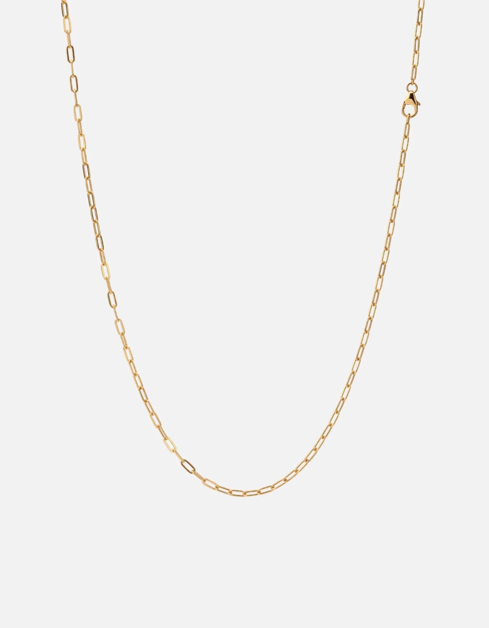 2.5mm Volt Link Cable Chain Necklace, Gold Vermeil