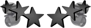 555Jewelry Cute Small Tiny Triple Stars Stud Earrings for Women