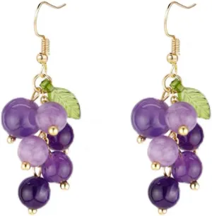 70s 80s Earrings For Women 90s Round White Acrylic Neon Dainty Earrings For Women Trendy Plastic Cute Jewelry (purple, Acrylic)