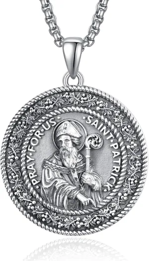 925 Sterling Silver Cross Crucifix Jesus Christ INRI Pendant Necklace for Men Women Medal Christian Religious Necklaces for Mens