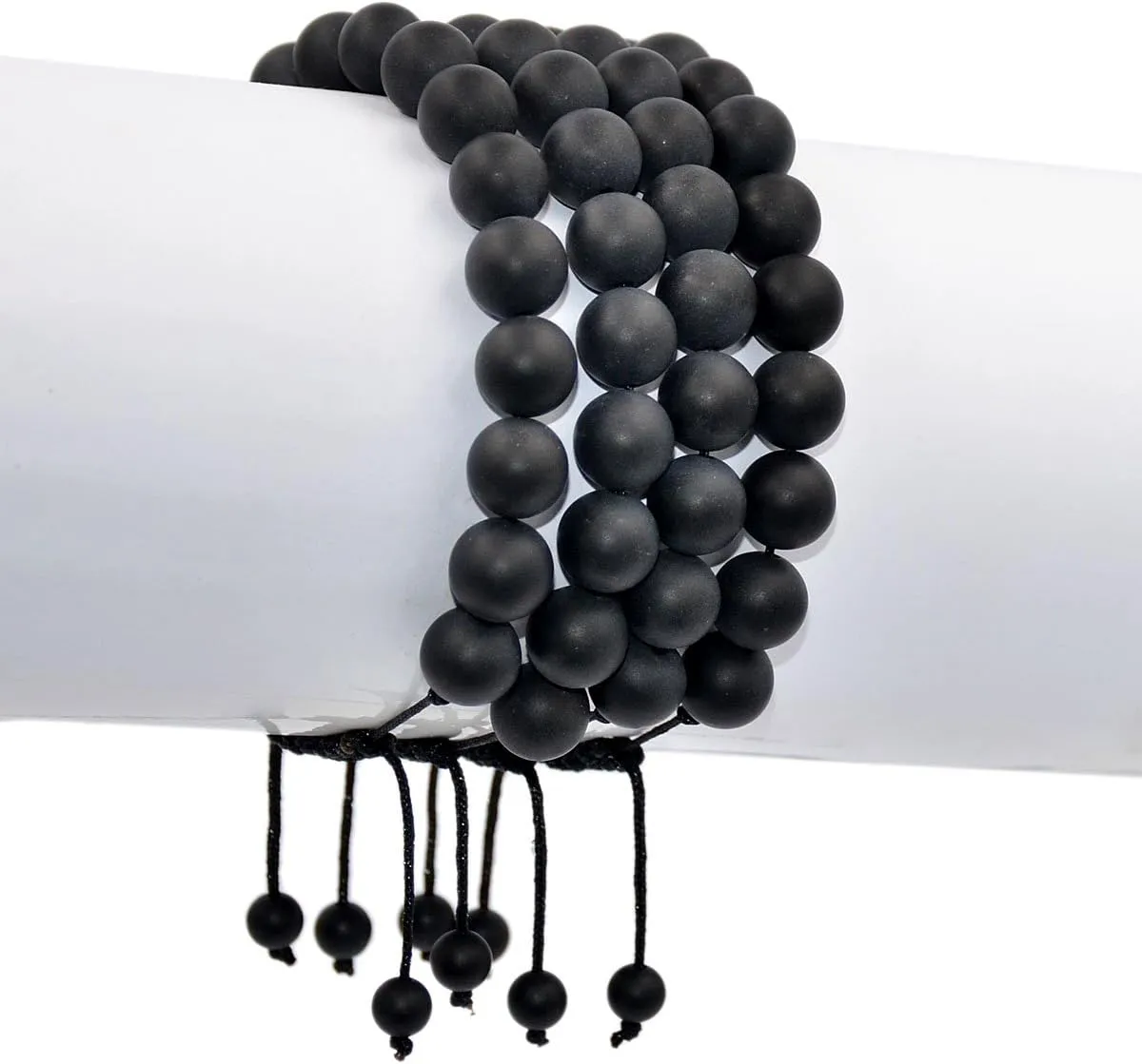 AD Beads Natural 10mm Gemstone Bracelets Healing Power Crystal Macrame Adjustable 7-9 Inch