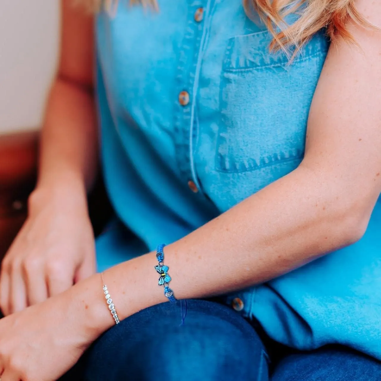 Always Believe in Yourself Butterfly Bracelet for Women Adjustable Braided Rope Butterfly Bracelet Lucky Butterfly Friendship Matching Bracelet Cute Butterfly Charm Bracelets Jewelry