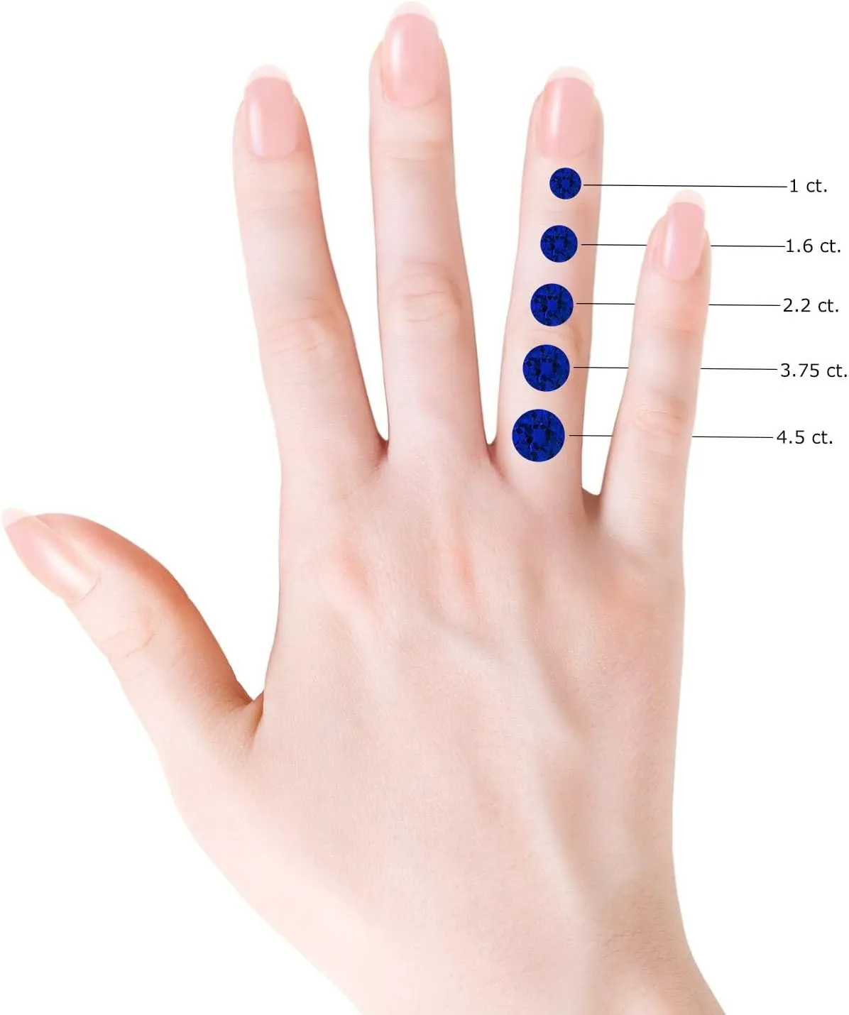 ANGARA Lab Grown Yard Chain Blue Sapphire and Diamond Drop Earrings in 14K Solid Gold/Platinum | September Birthstone, Birthday, Engagement, Anniversary, Wedding Jewelry Gift for Women