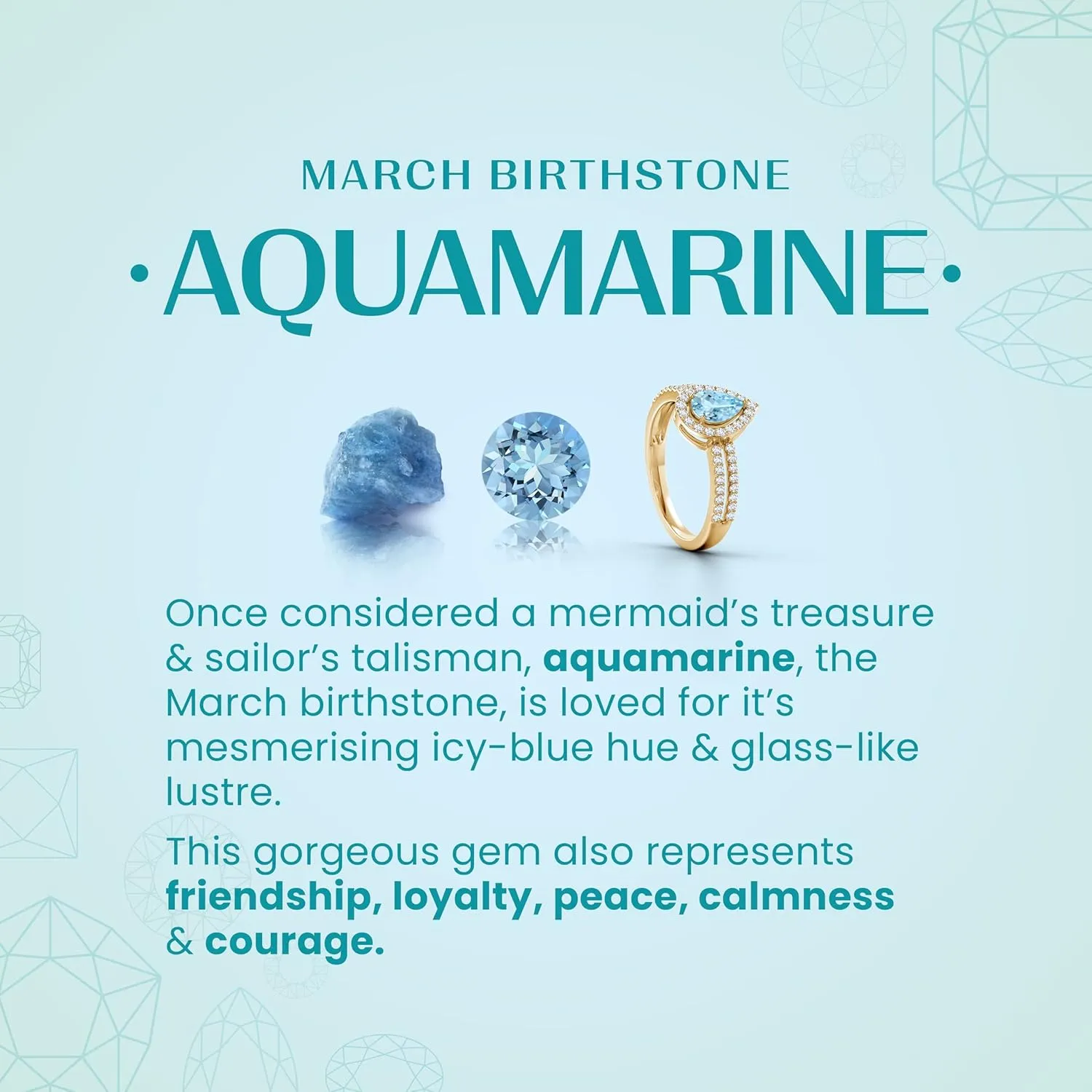 ANGARA Natural Channel-Set Aquamarine and Diamond Hinged Hoop Earrings in 14K Solid Gold/Platinum | March Birthstone, Birthday, Engagement, Anniversary, Wedding Jewelry Gift for Women