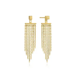 Ania Haie Fringe Fall Ear Jacket in Gold