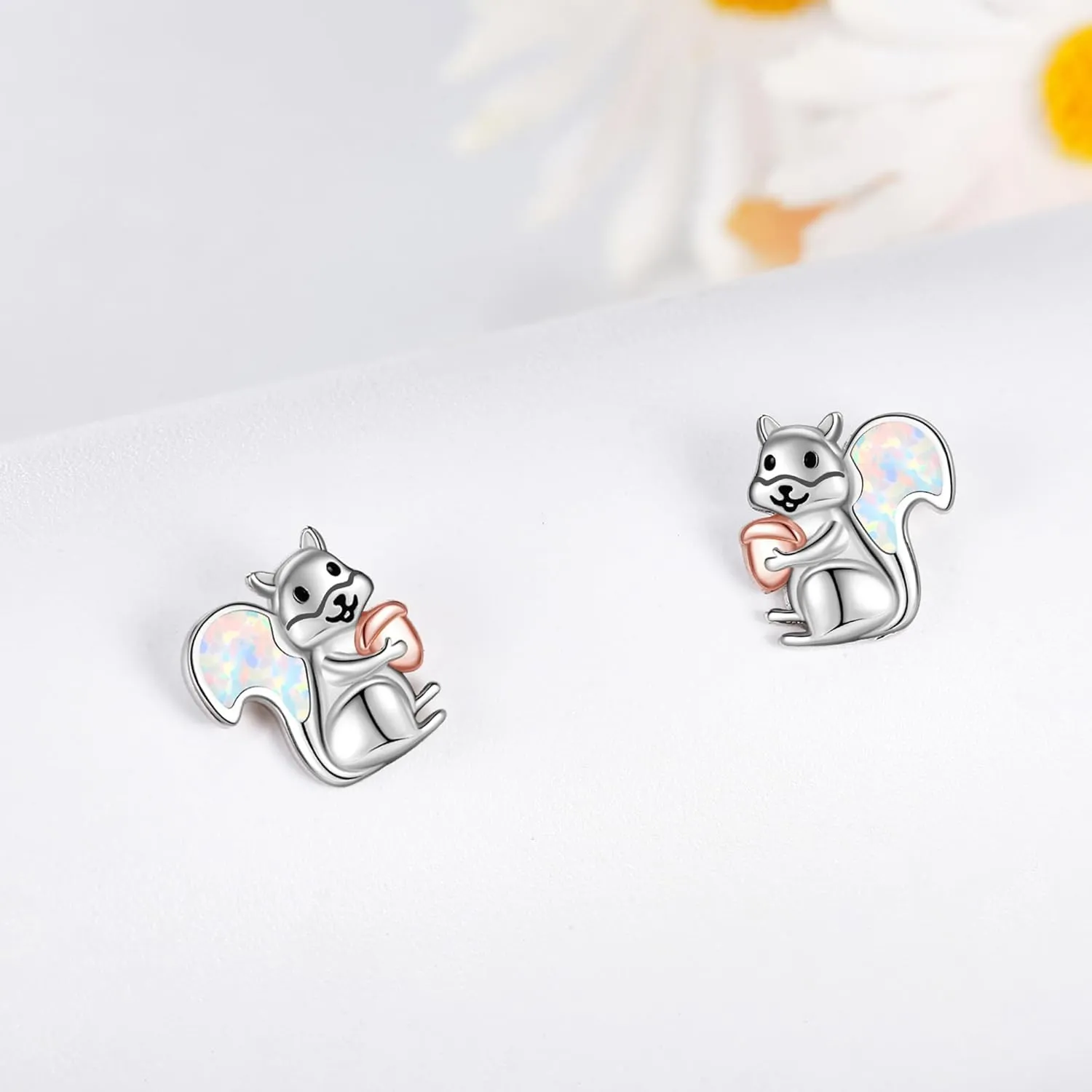 Animal Stud Earrings 925 Sterling Silver Elephant/Unicorn/Chicken/Flamingo/Highland Cow/Hummingbird Earrings Animal Jewelry Gifts for Women
