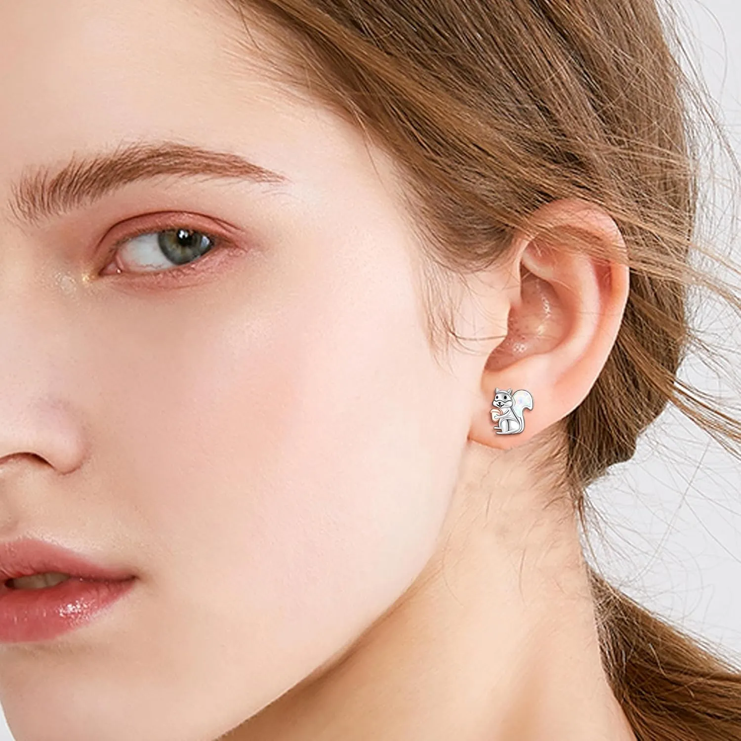 Animal Stud Earrings 925 Sterling Silver Elephant/Unicorn/Chicken/Flamingo/Highland Cow/Hummingbird Earrings Animal Jewelry Gifts for Women