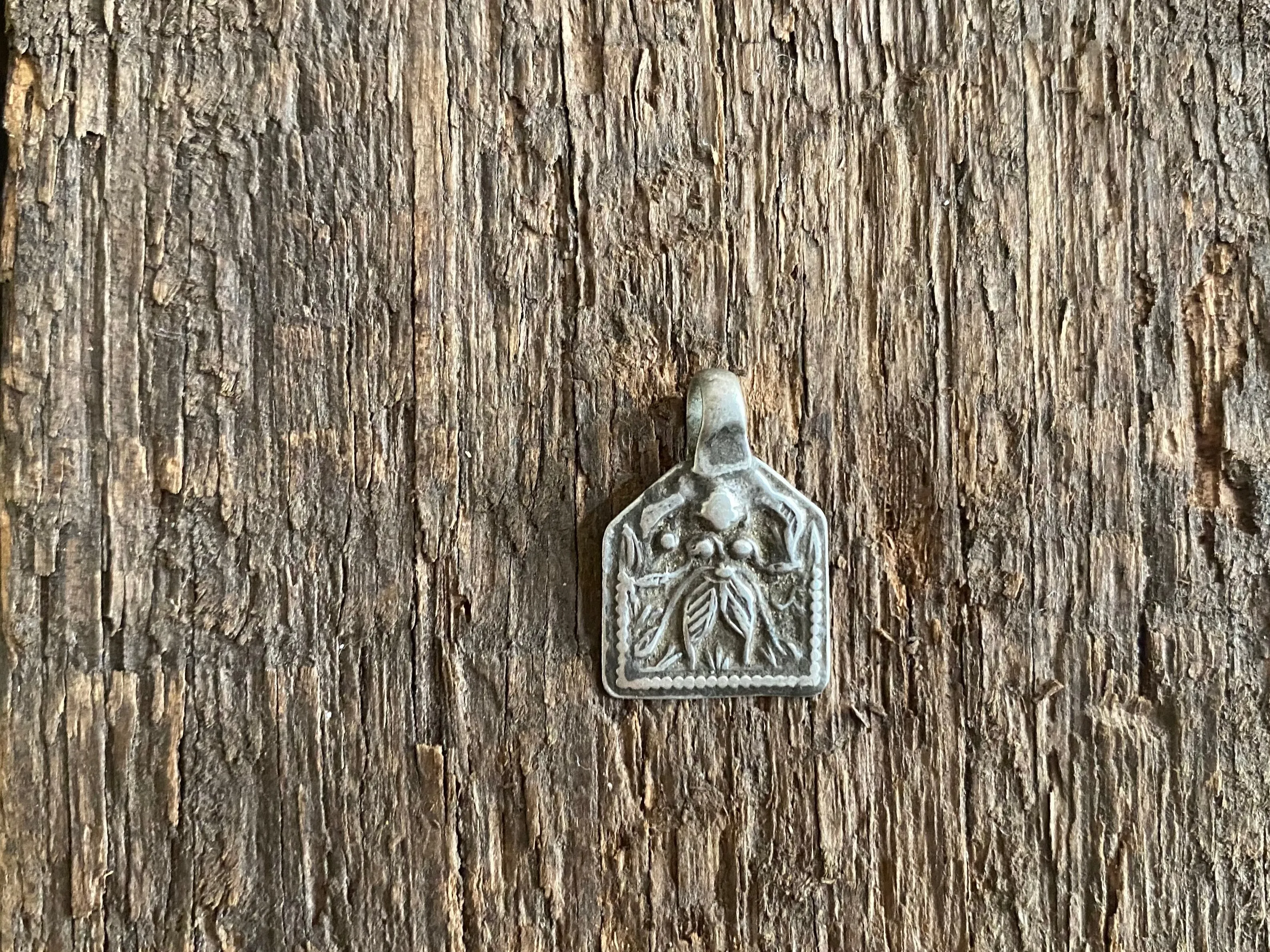 Antique Silver Tribal Amulet Pendants - Kali