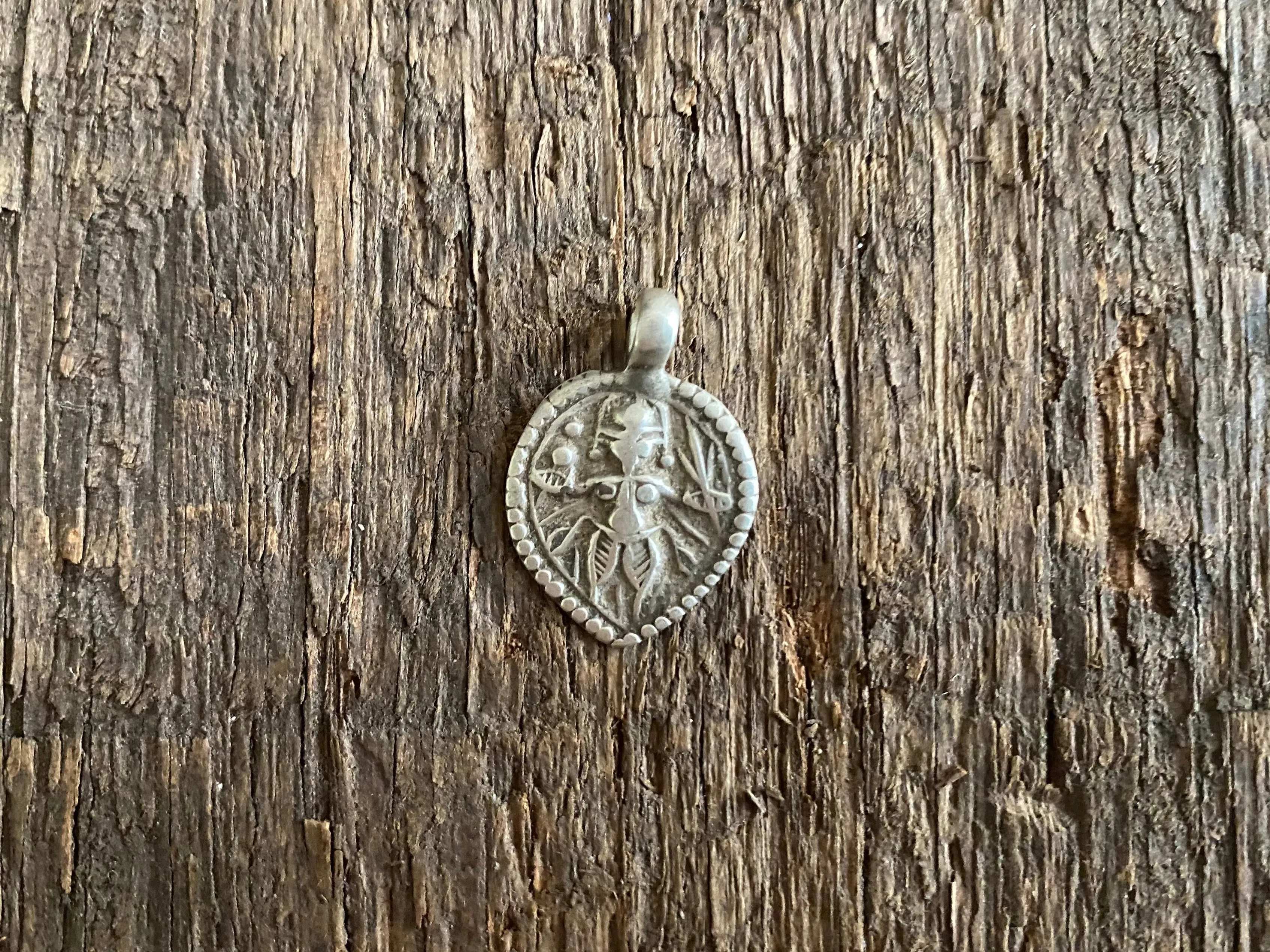 Antique Silver Tribal Amulet Pendants - Kali