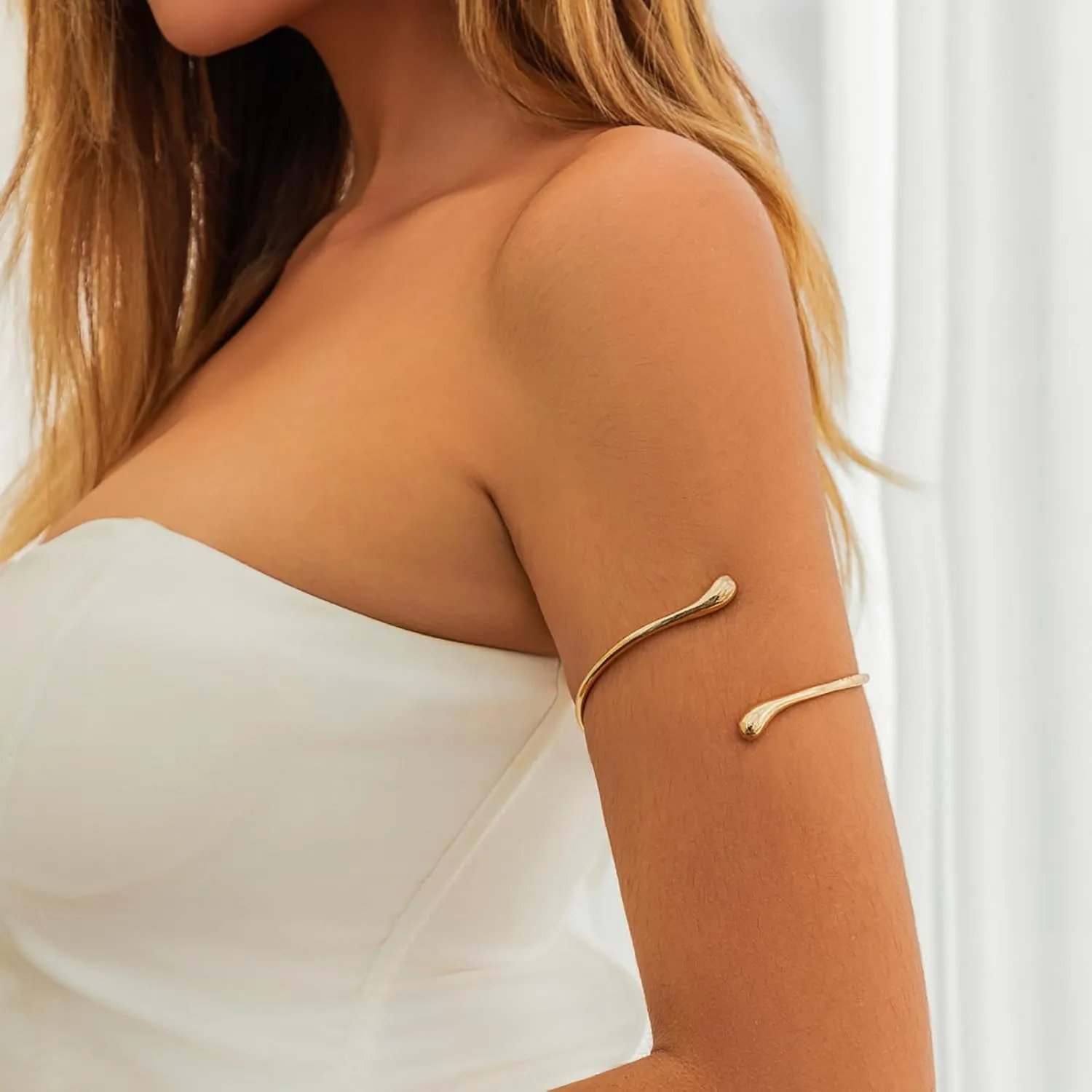 Arm Cuff for Women Upper Arm Cuff Jewelry Gold Bangles Bracelet Summer Beach Essentials