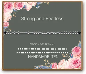 ASELFAD Morse Code Bracelets for Women, Funny Birthday Gifts, Best Friend Friendship Gifts