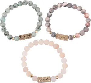 AUEAR, Best Friends Forever Bracelet Inspirational Friendship Bracelets for Sister Women Girls
