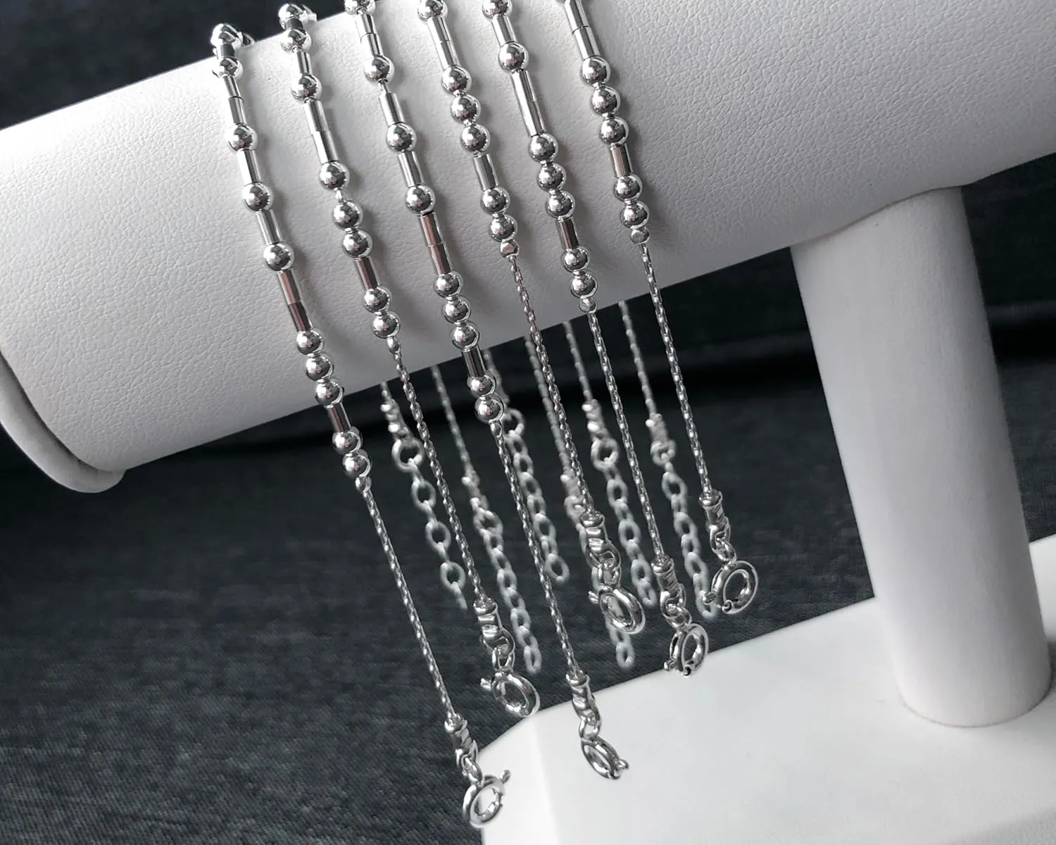 'Badass' Morse Code Bracelet - 925 Sterling Silver Bracelet for Women - Dainty Delicate Inspirational Gift for Her - Handmade in USA (925 Sterling Silver, Badass, 7" bracelet w/1" chain)