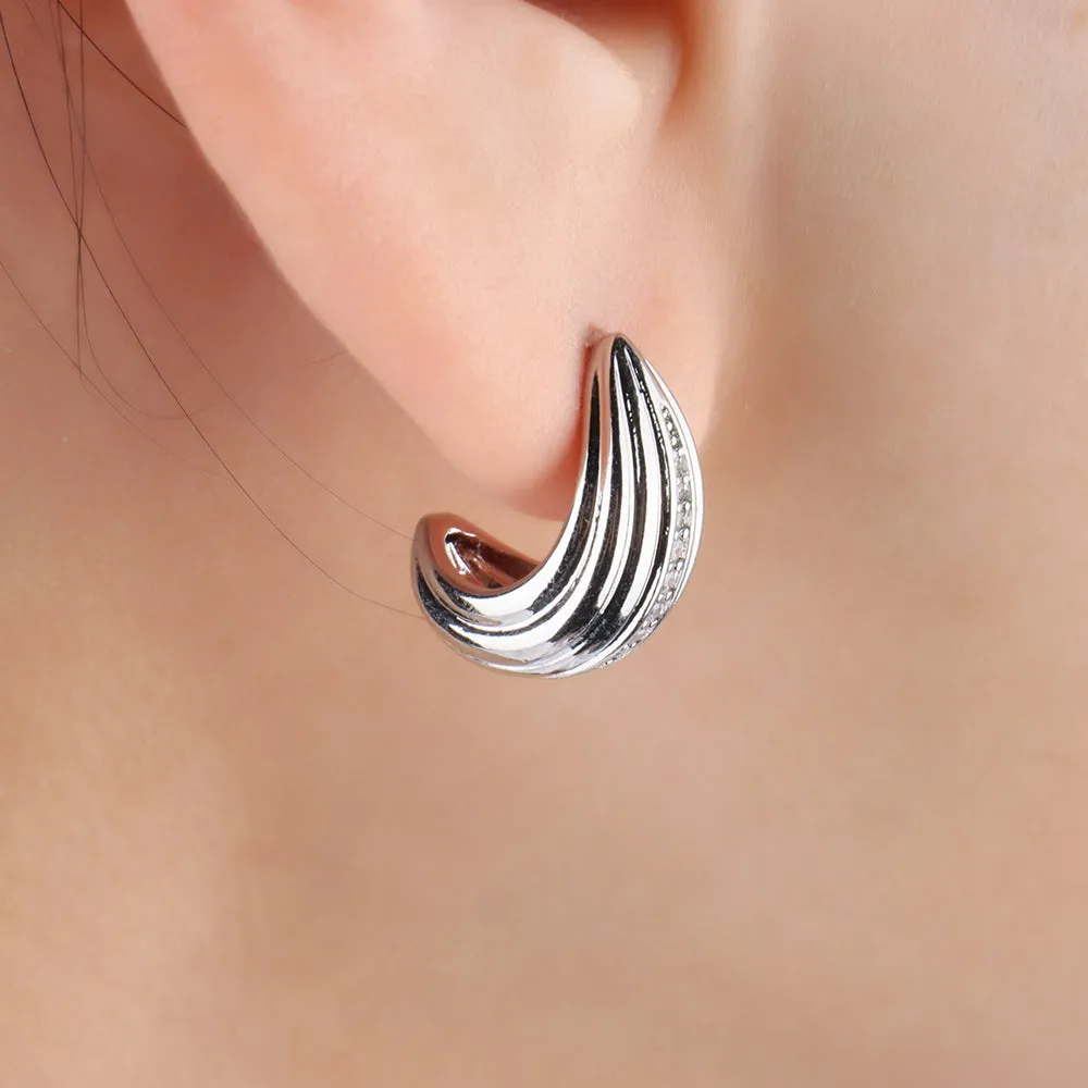 Basic Huggie Studs