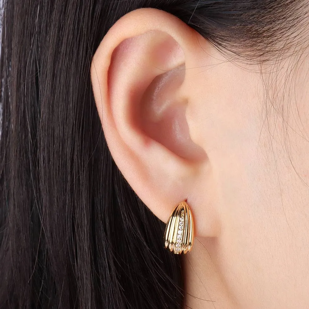 Basic Huggie Studs