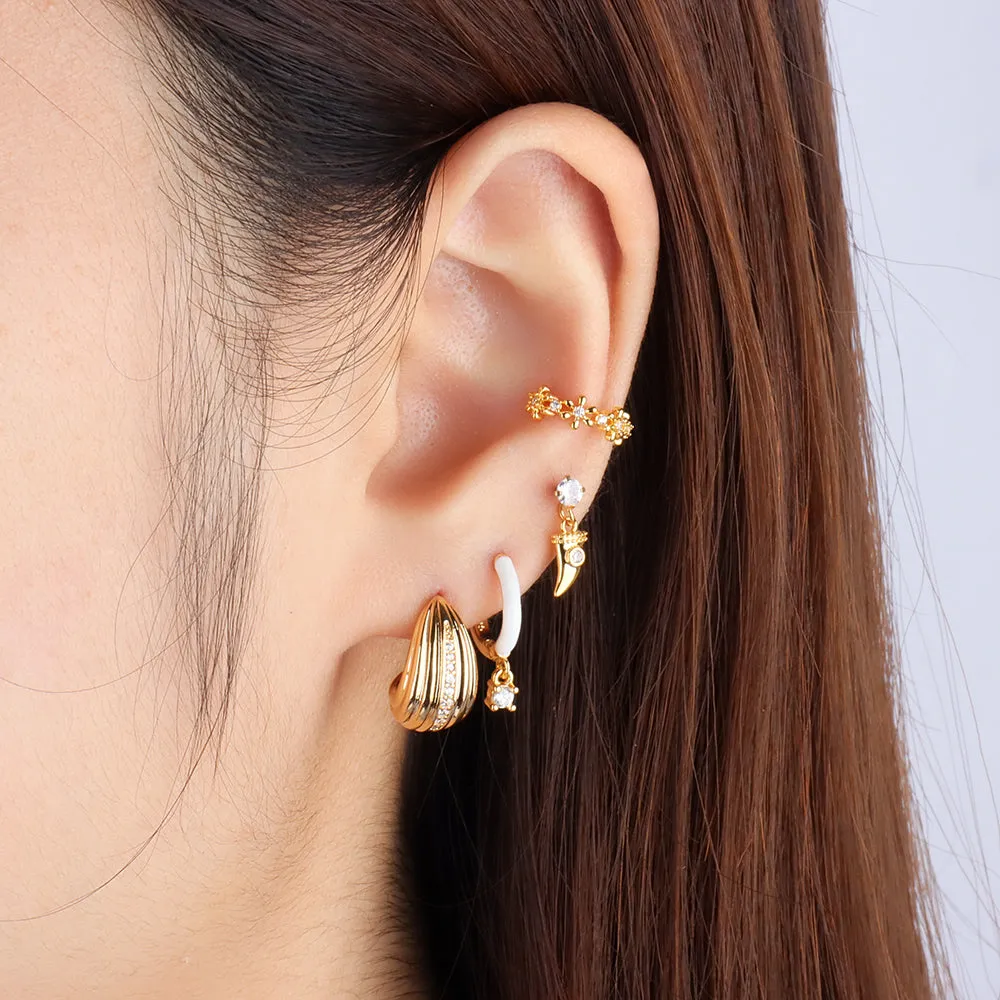 Basic Huggie Studs