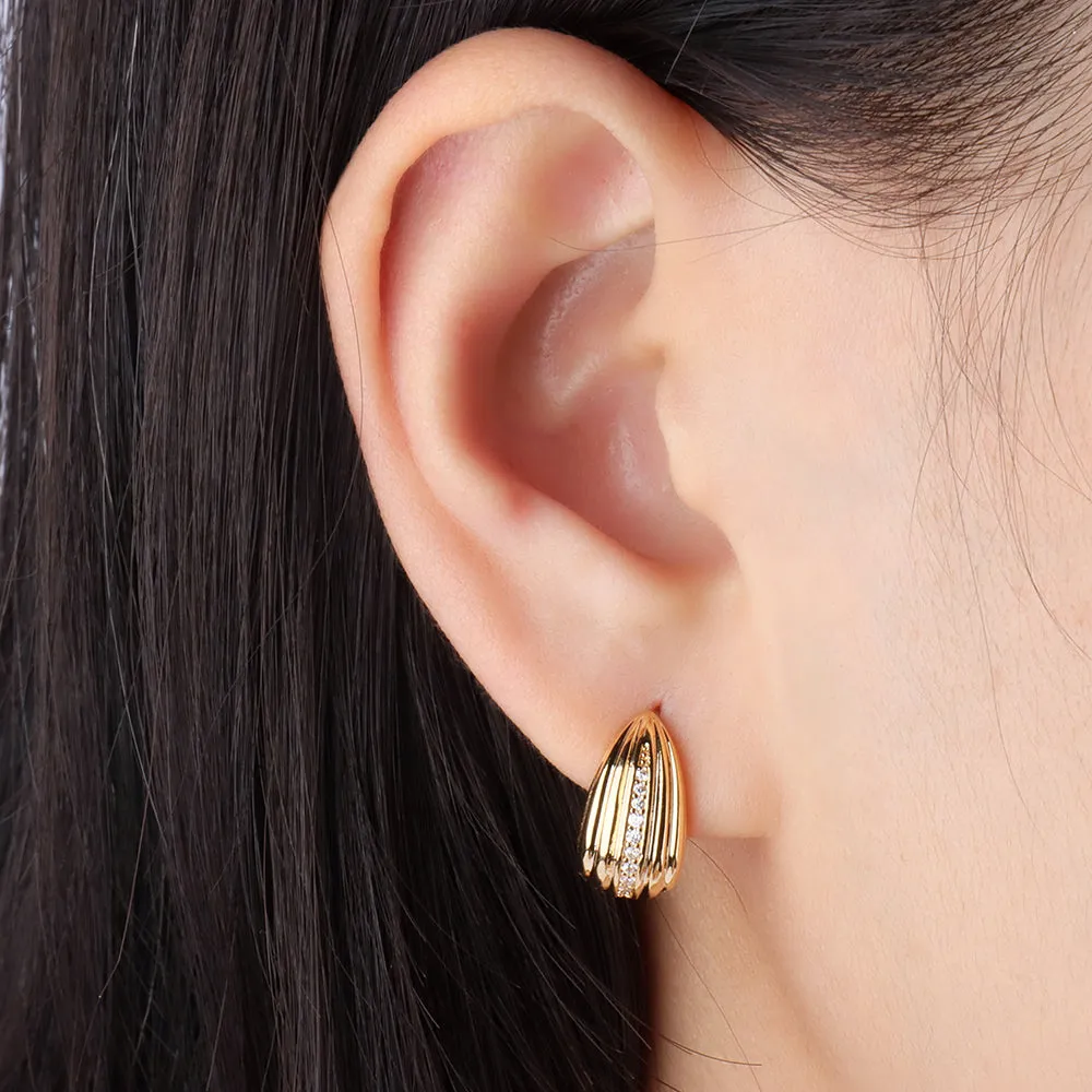 Basic Huggie Studs