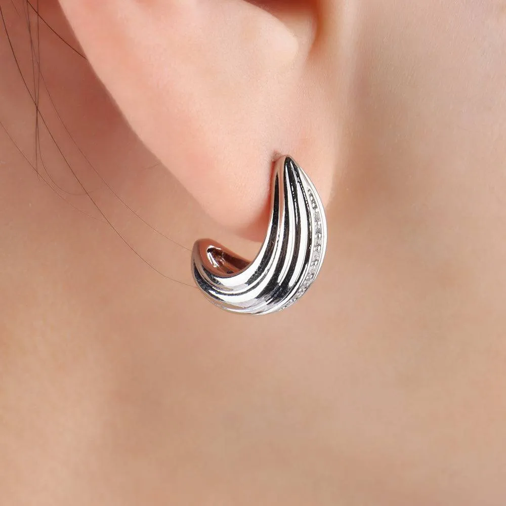 Basic Huggie Studs