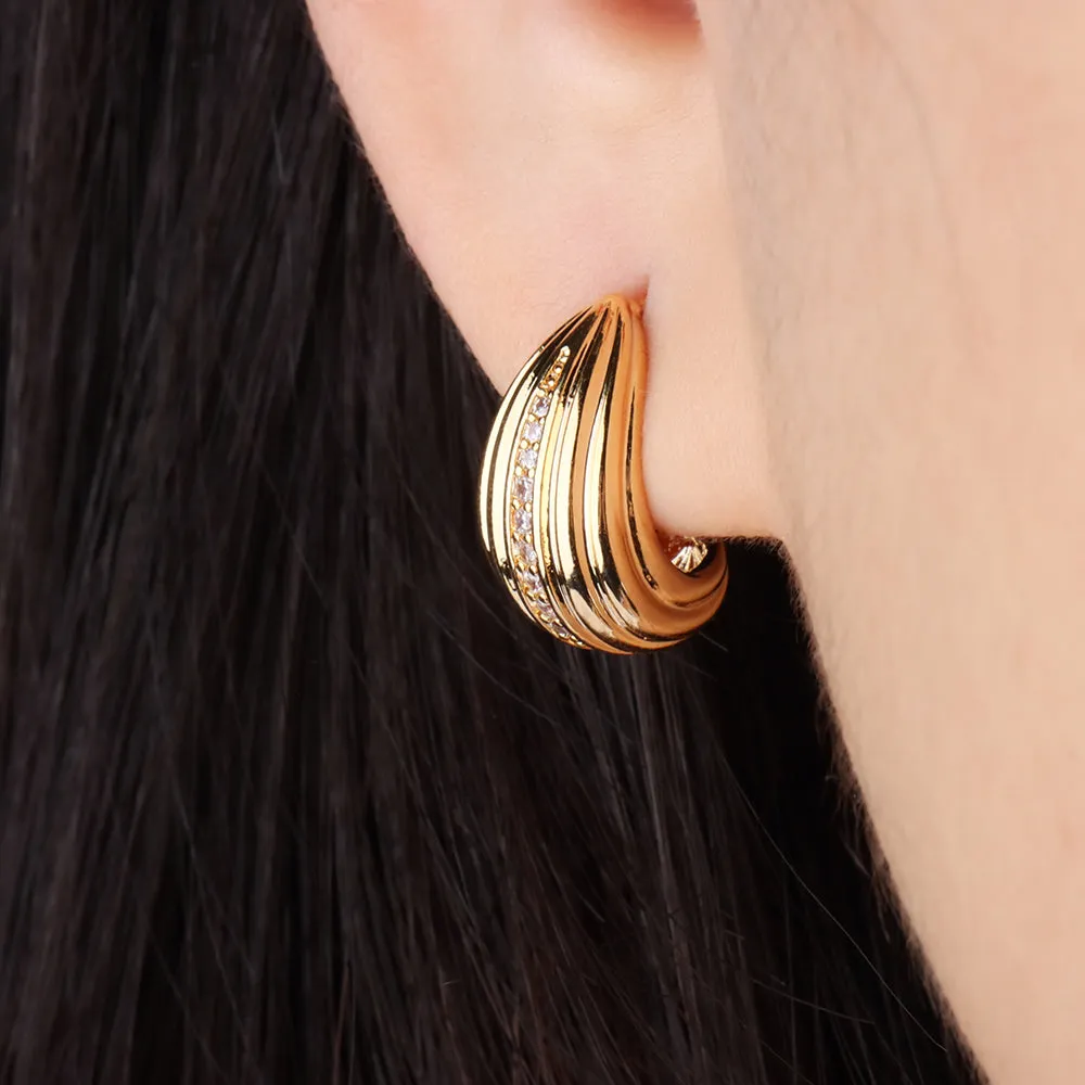 Basic Huggie Studs