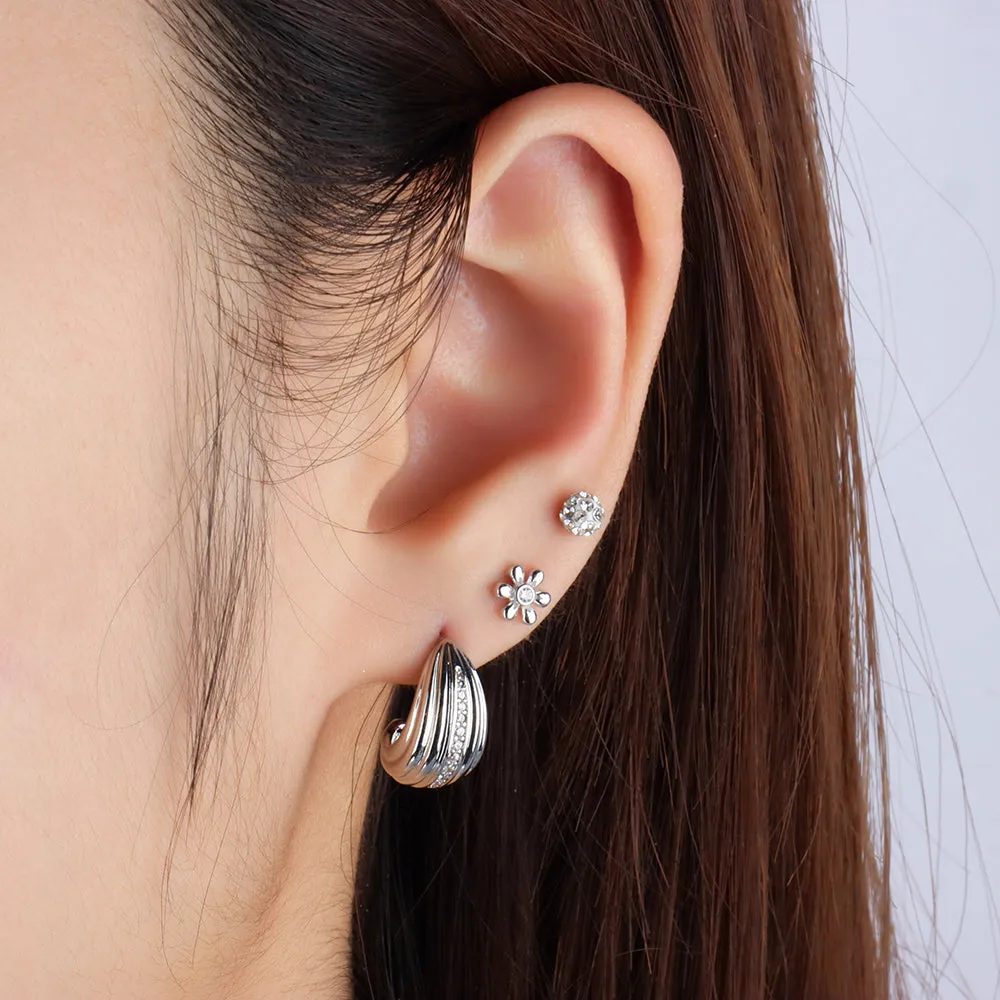 Basic Huggie Studs