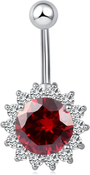Belly Rings for Women, Stainless-Steel Luxury Belly Button Jewelry, Piercing Body Jewelry for Women