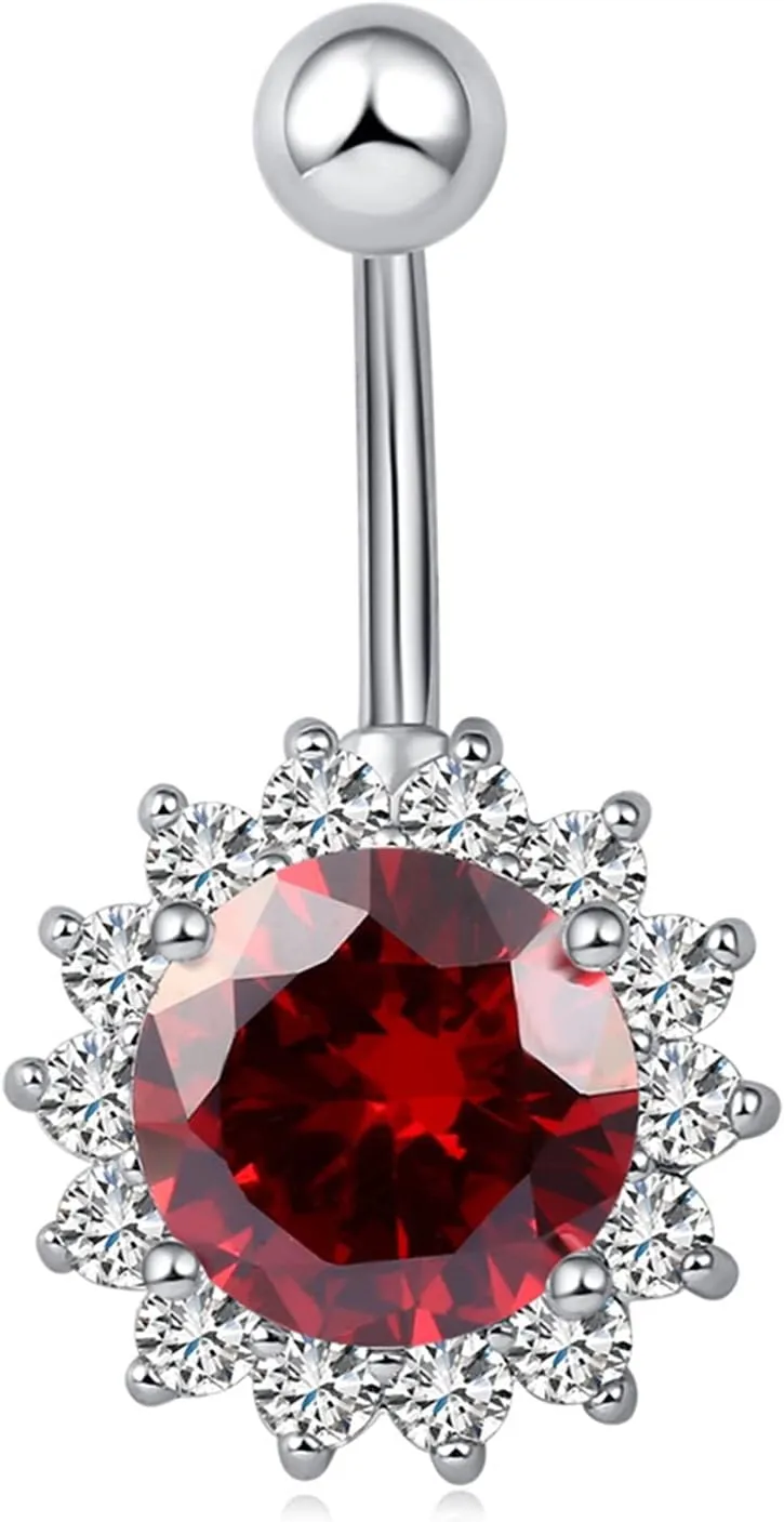 Belly Rings for Women, Stainless-Steel Luxury Belly Button Jewelry, Piercing Body Jewelry for Women