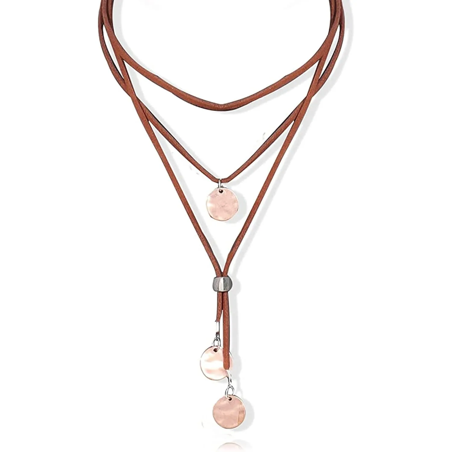 Boho Necklaces for Women Western Outfits Cowgirl Necklace for Women Trendy Handmade Boho Jewelry Leather Necklace Country Jewelry Gifts for Women