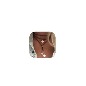 Boho Necklaces for Women Western Outfits Cowgirl Necklace for Women Trendy Handmade Boho Jewelry Leather Necklace Country Jewelry Gifts for Women