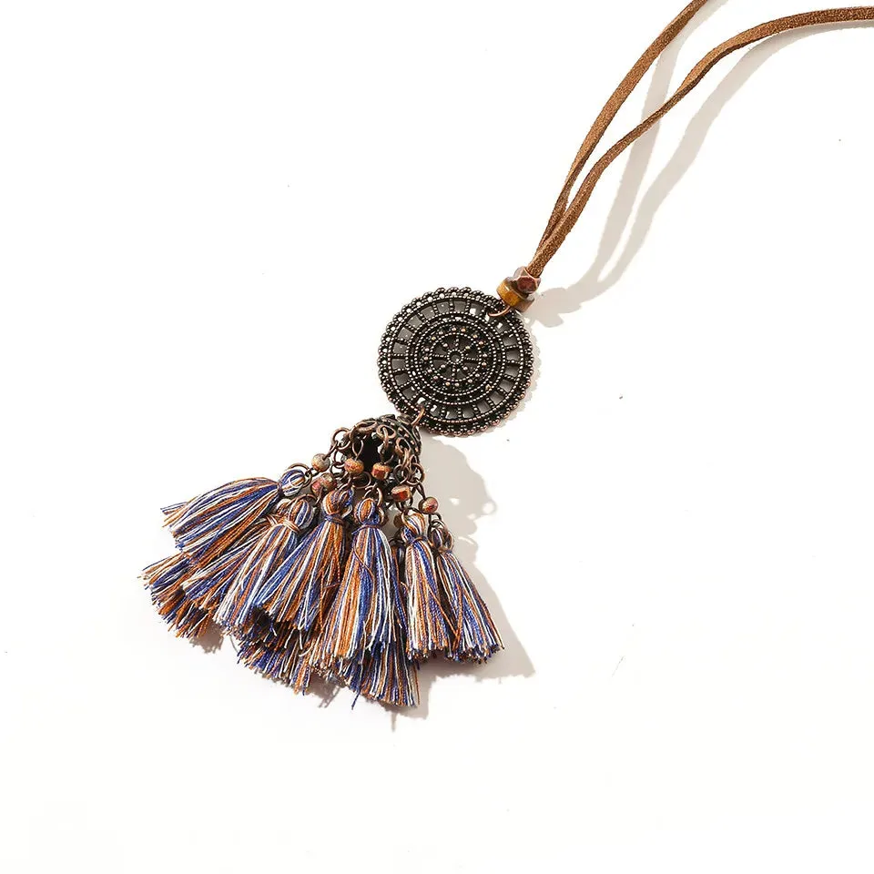 Boho Sundry Color Tassel Pendants