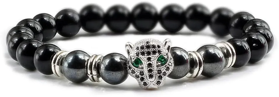 Bracelet Men Black Lava Healing Balance Beads Reiki Buddha Prayer Natural Stone Yoga Bracelet For Women,Black Light,S 6