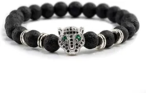 Bracelet Men Black Lava Healing Balance Beads Reiki Buddha Prayer Natural Stone Yoga Bracelet For Women,S black style 2