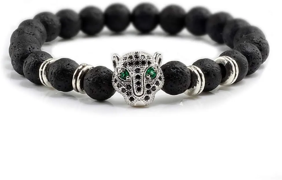 Bracelet Men Black Lava Healing Balance Beads Reiki Buddha Prayer Natural Stone Yoga Bracelet For Women,S black style 2