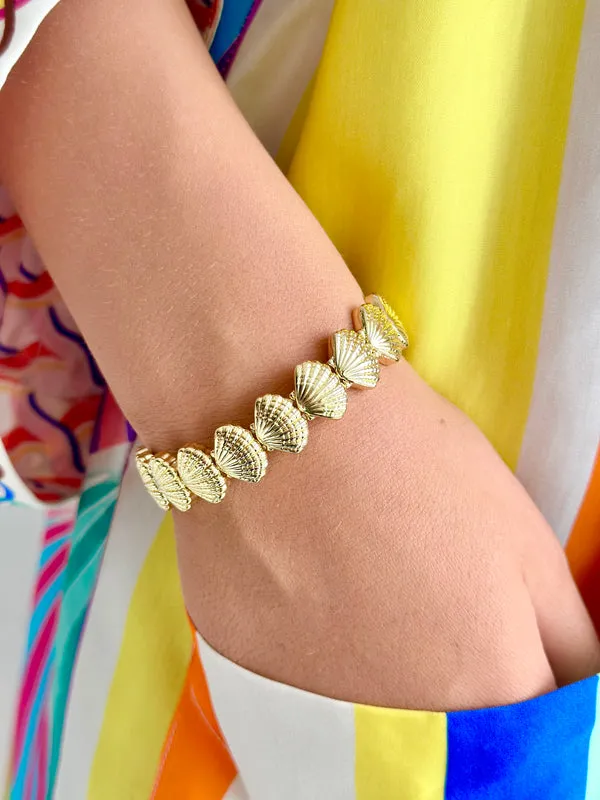 BRACELET - SHELL - GOLD