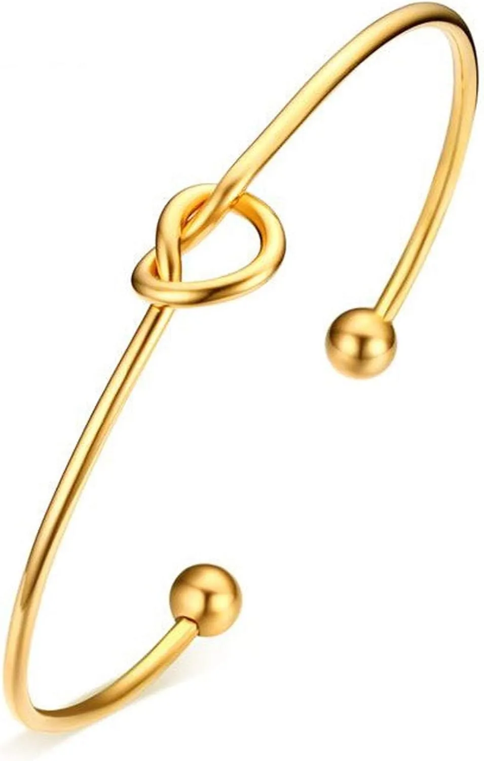 Bridesmaid Proposal Gifts, Stainless Steel Tie The Love Knot Bridesmaid Bracelet with Gift Box