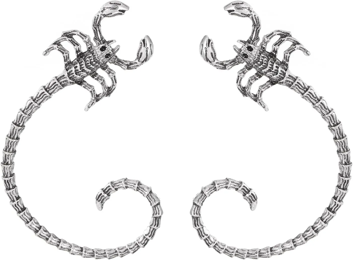 BSLVWG Ear Cuff for Women Punk Scorpion Ear Cuff Silver Scorpion Ear Clip Wrap Earrings Gothic Scorpion Animal Ear Climber Earrings Halloween Jewelry for Women