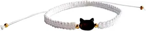 Cat Bracelet Jewelry Gifts for Women Men Bracelet for Good Luck Black Obsidian Women Bracelets Natural Stone Beaded Bracelet Health Good Luck Feng Shui Bracelets For Women Gifts For Women
