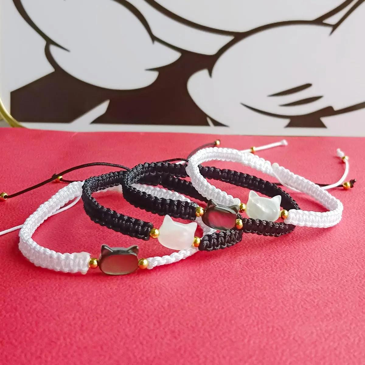 Cat Bracelet Jewelry Gifts for Women Men Bracelet for Good Luck Black Obsidian Women Bracelets Natural Stone Beaded Bracelet Health Good Luck Feng Shui Bracelets For Women Gifts For Women