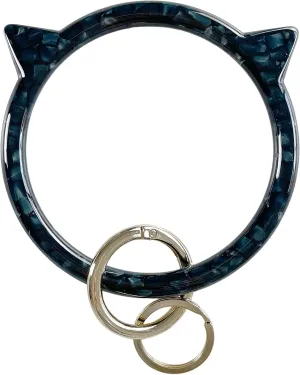 Cat Key Ring Bracelet Wristlet Keychain Keychains Bangle Keyring for Women Girls Key Animal Chain Holder Wrist Car Wallet