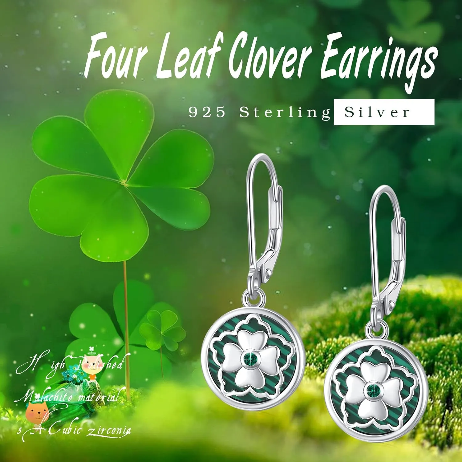 Cat/Butterfly/Evil Eye/Panda/Skull/Celtic Knot Cross Dragonfly Earrings for Women, SILIKEPA 925 Sterling Silver Hook Earrings Hypoallergenic Fine Jewelry Gift