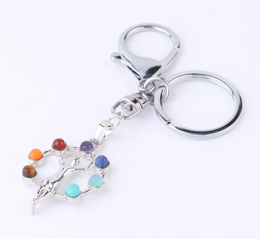 Chakra Healing Keychain